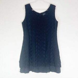 Boutique Europa Dress XL Mini Embroidered Lined Whimisgoth Fairy Grunge 90s Y2K